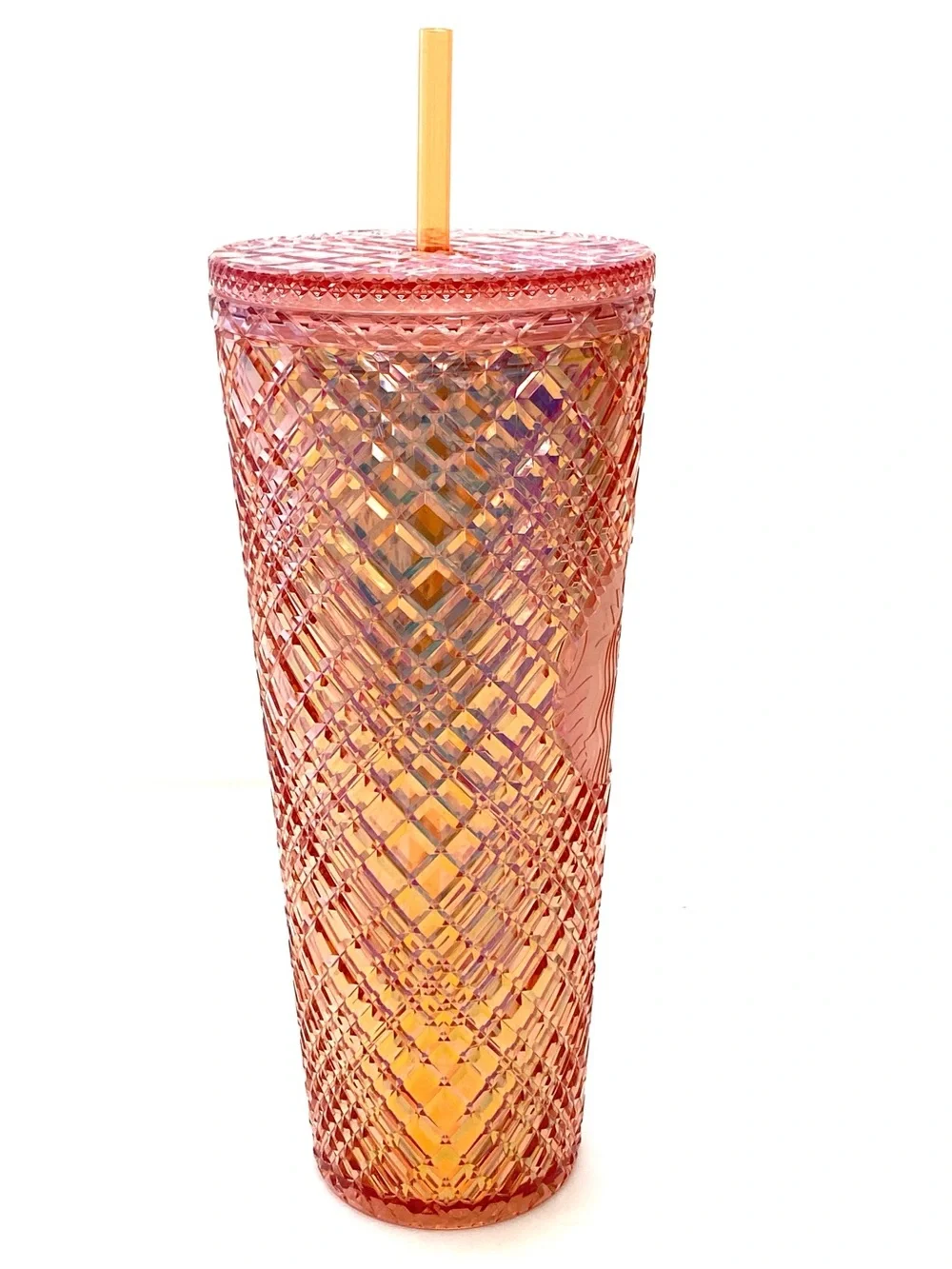 Starbucks 2021 Winter Holiday Rose Gold Jeweled Venti Tumbler